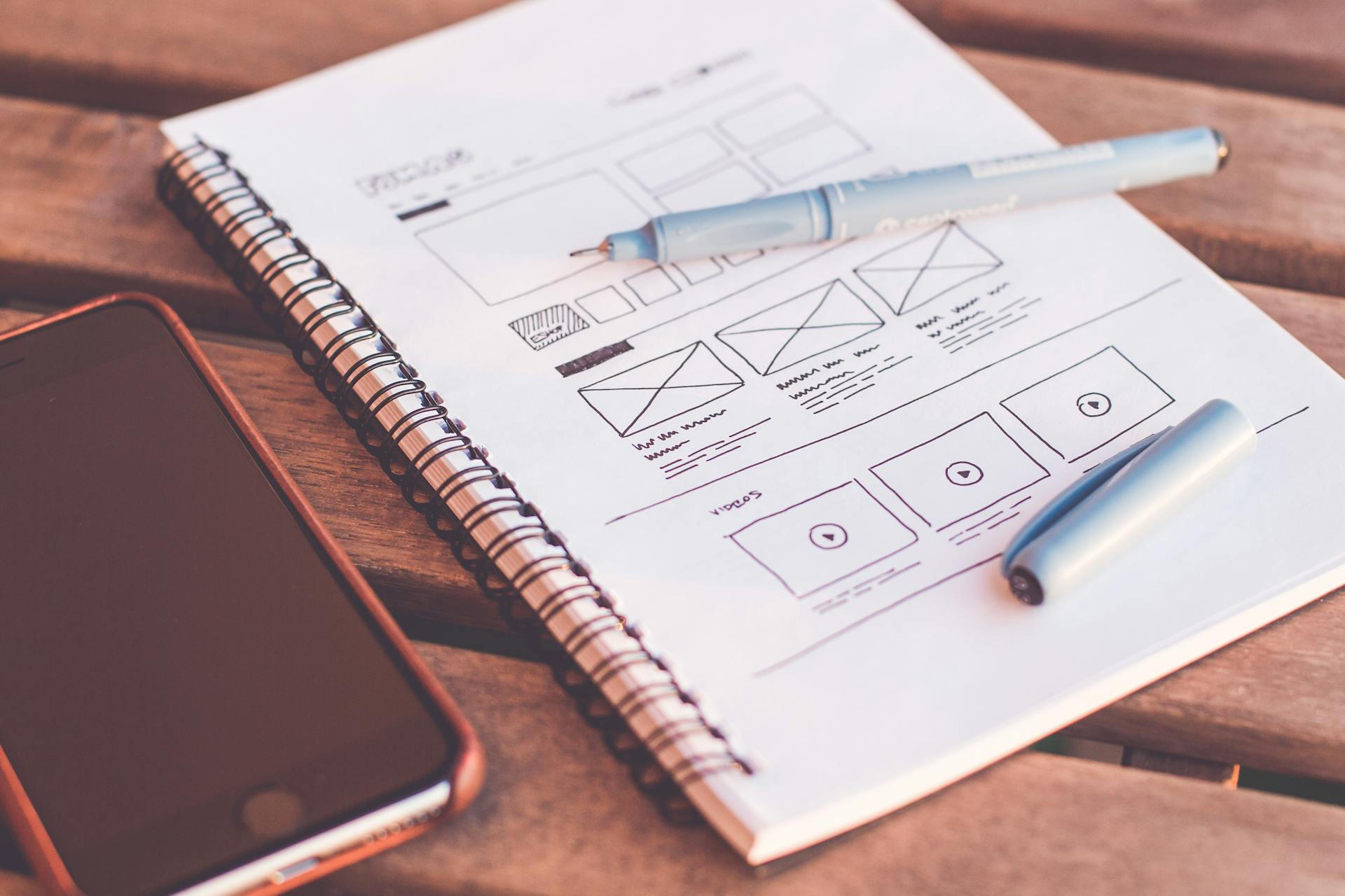 Wireframe sketch